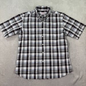 Hamilton Shirt Men Medium Multicolor Plaid Chest Pocket Short Sleeve Button Down